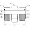 World Wide Fittings Male Flat Face O-Ring to Male Flat Face O-Ring Union Straight 4305X24X20 - alternate 2